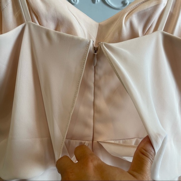 Birdy Grey Maxi Dress Blush Pink Size Small Bridesmaid Prom wedding Dress - Picture 5 of 9